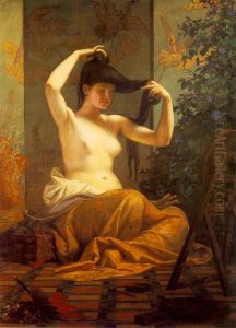 Japanese Woman 1903 by Bertalan Szekely