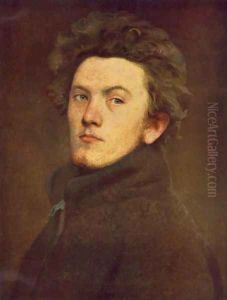 Self-portrait 1860 by Bertalan Szekely