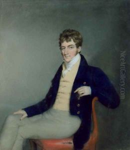 Portrait of a Gentleman in a Yellow Waistcoat, c.1795 by James Sharples