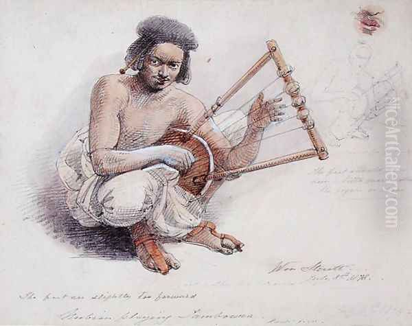 Nubian Playing Tambourine, 8th July 1878 - view 1
