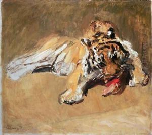 Feeding Tiger, 1901 by Max Slevogt