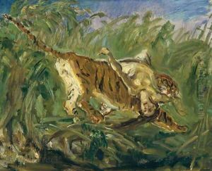 Tiger in the Jungle, 1917 by Max Slevogt