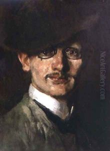 Self Portrait, 1888 by Max Slevogt