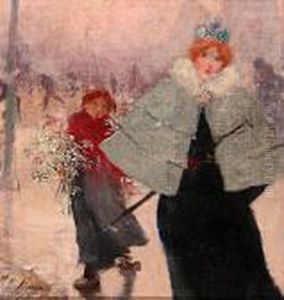 Una Joven by Enrique Serra y Auque