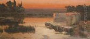 'roma' Canvas by Enrique Serra y Auque