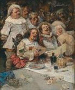 Cheerful Dining by Enrique Serra y Auque