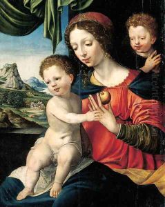 The Virgin and Child with the Infant Saint John the Baptist by Vincent Sellaer