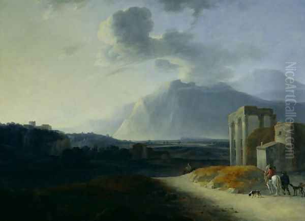 Landscape with Mount Stromboli - view 1