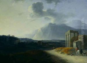Landscape with Mount Stromboli by Willem Schellinks