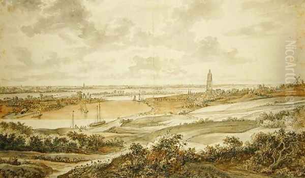 Panorama with the town of Rhenen - view 1