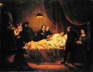 The Death of Mazet, 1821 by Henri Auguste Calixte Cesar Serrur