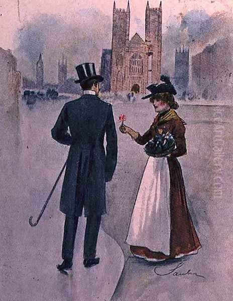 The Flower Girl, No.3 from Familiar Figures of London, c.1901 - view 1