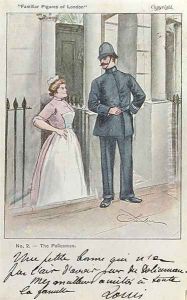 The Policeman, No.2 from Familiar Figures of London, c.1901 by Robert Sauber