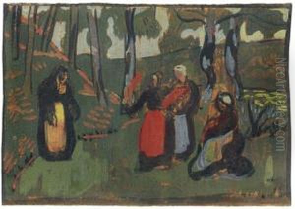 Bretonnes Dans La Foret - view 1
