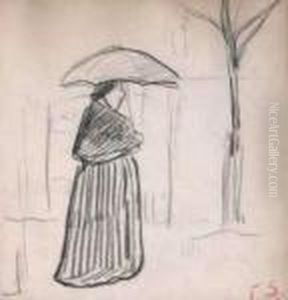 Bretonne En Pied, En Robe Longue by Paul Serusier