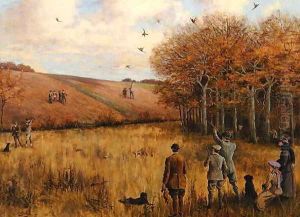Pheasant Shooting by Christopher William Strange