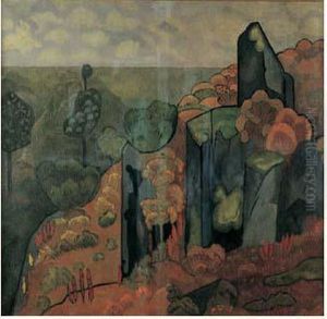 Rochers De Pantagruel En Foret D'huelgoat, Pres De Chateauneuf-du-faou by Paul Serusier