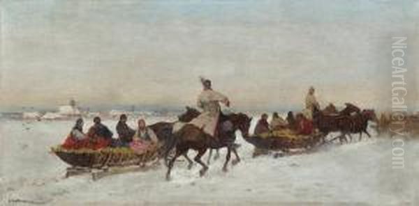 Sleigh Ride Near Krakow - view 1