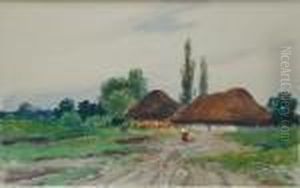 Pejzaz Wiejski Z Chlopka