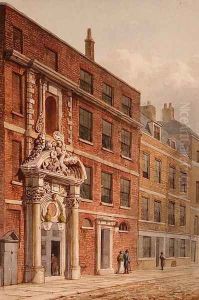 The Merchant Taylors Hall, London, c.1810 by George Shepherd