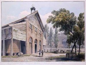 Messrs Beaufoys Distillery, formerly Cupers Gardens, 1809 by George Shepherd