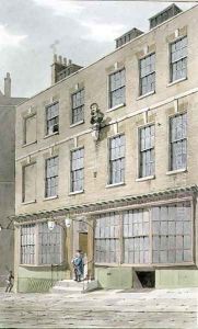 Grecian Coffee house, Devereaux Court, 1809 by George Shepherd