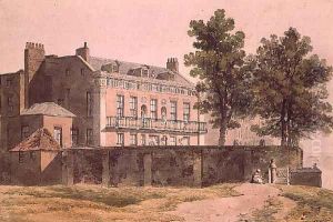 View of Grosvenor House at Millbank, 1809 by George Shepherd