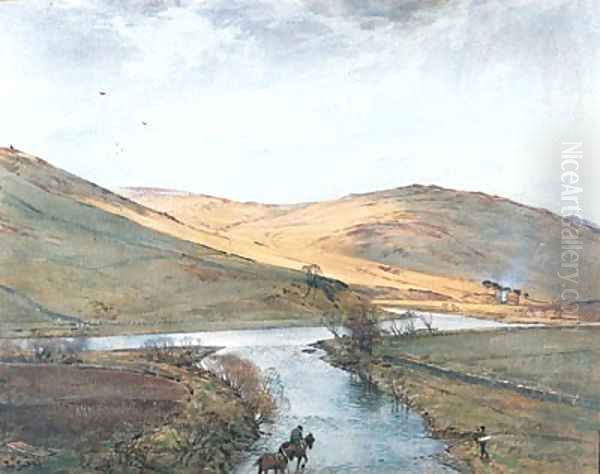 Ettrick at the Inch, Selkirk - view 1