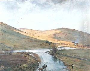 Ettrick at the Inch, Selkirk by Tom Scott