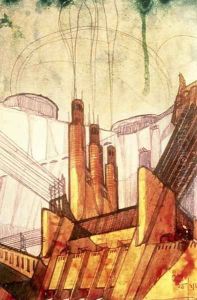 Electric Power Plant, 1914 by Antonio Sant'Elia