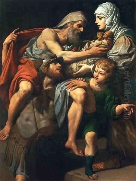 Aeneas and Anchises by Lionello Spada