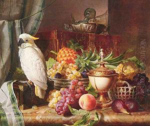 Still Life With Fruit and a Cockatoo