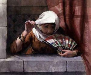 A Spanish Beauty, 1884 by Willem II Steelink