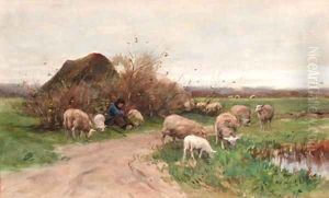 Tending the flock by Willem II Steelink