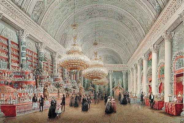 Charity Bazaar in the Banquet Chamber of the Yusupov Palace - view 1