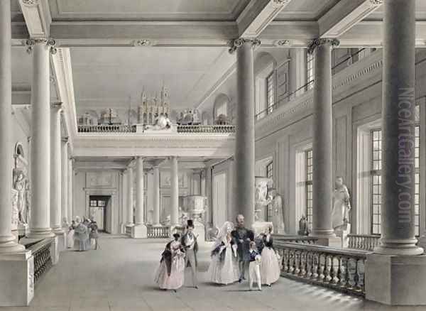 The Upper Entrance hall of the Fine Arts Academy in St. Petersburg, 1838 - view 1