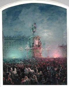 The Unveiling of the Nicholas I Memorial in St. Petersburg, 1857