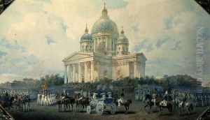 The Trinity Cathedral in St. Petersburg, 1850, 1850 by Vasili Semenovich Sadovnikov