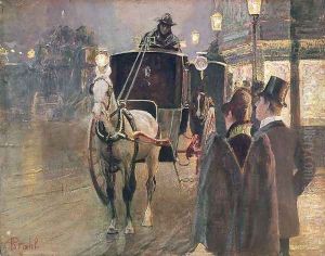 A Hansom Cab Stand, 1889-90 A Hansom Cab Stand, 1889-90