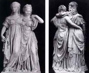 Crown Princess Louise and Princess Frederica of Prussia by Rudolf Schadow