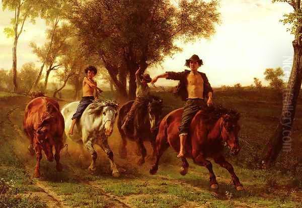 Reitende Zigeunerknaben (Riding Gypsy Boys) - view 1