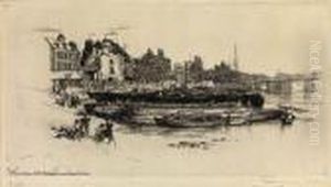 Whistler's House, 
Old Chelsea by Sir Francis Seymour Haden