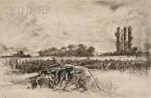 A Water Meadow by Sir Francis Seymour Haden