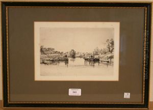 Egham Lock by Sir Francis Seymour Haden