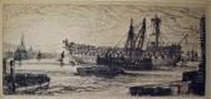 Breaking Up Of The Agamemnon, Number 1 by Sir Francis Seymour Haden