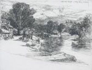 On The Test, Together With Four Other Prints. by Sir Francis Seymour Haden