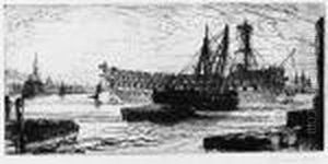 The Breaking Up Of The Agamemnon by Sir Francis Seymour Haden