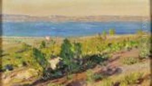 Effet De Mistral Sur L'etang De Berre by Rene Seyssaud