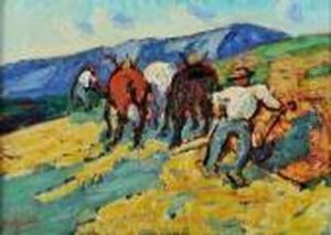Les Laboureurs. by Rene Seyssaud