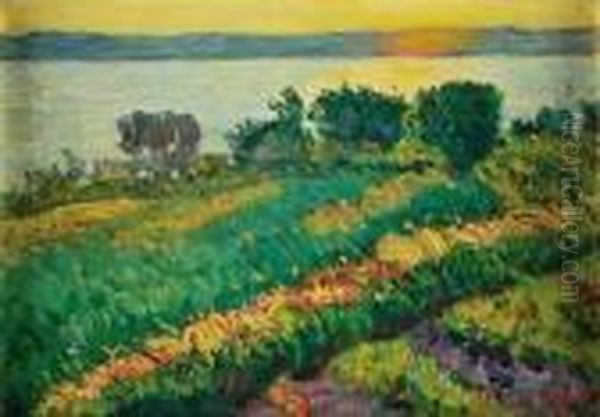 Etang Au Soleil Couchant - view 1